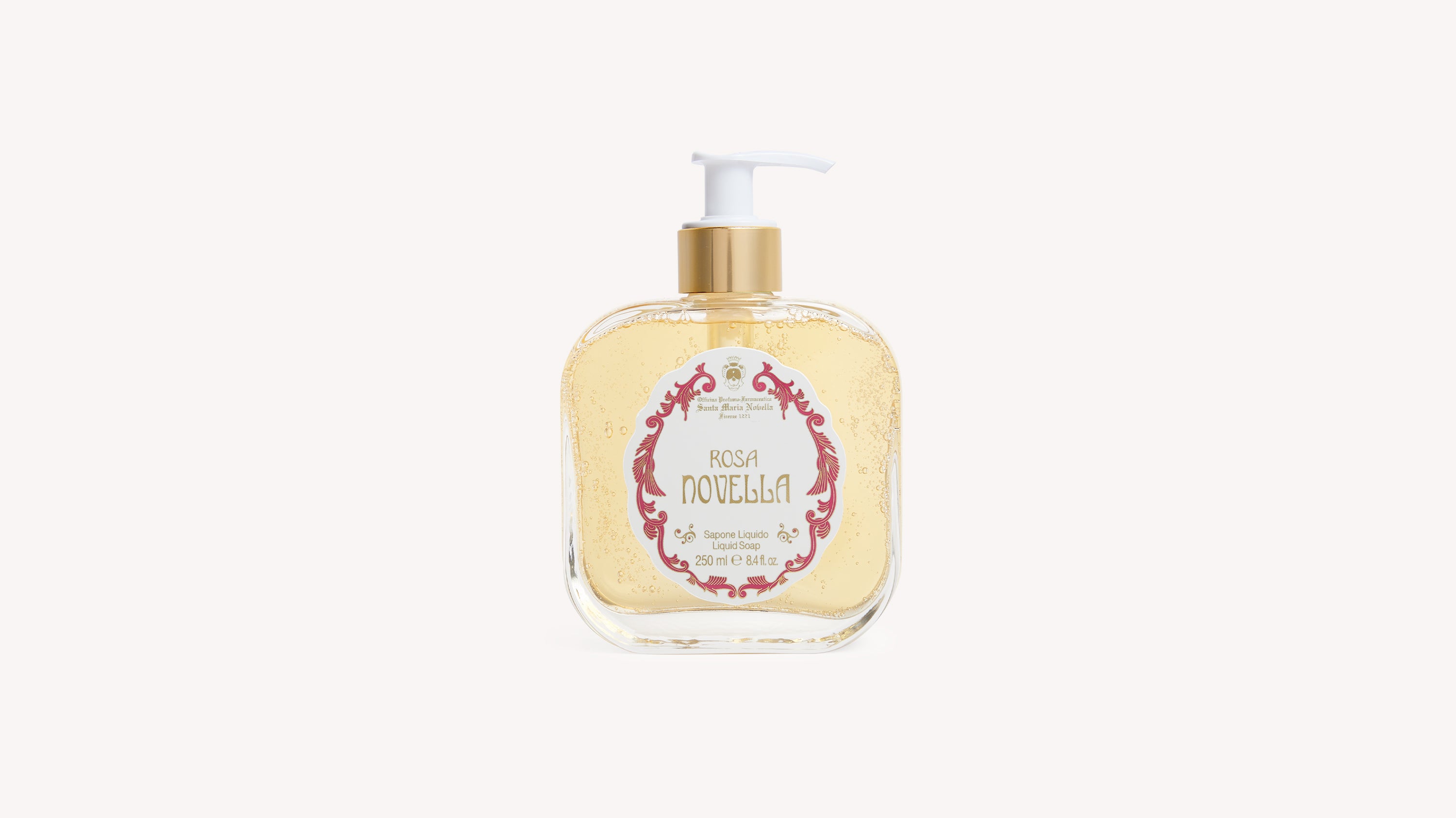 Rosa Novella Glass Liquid Soap