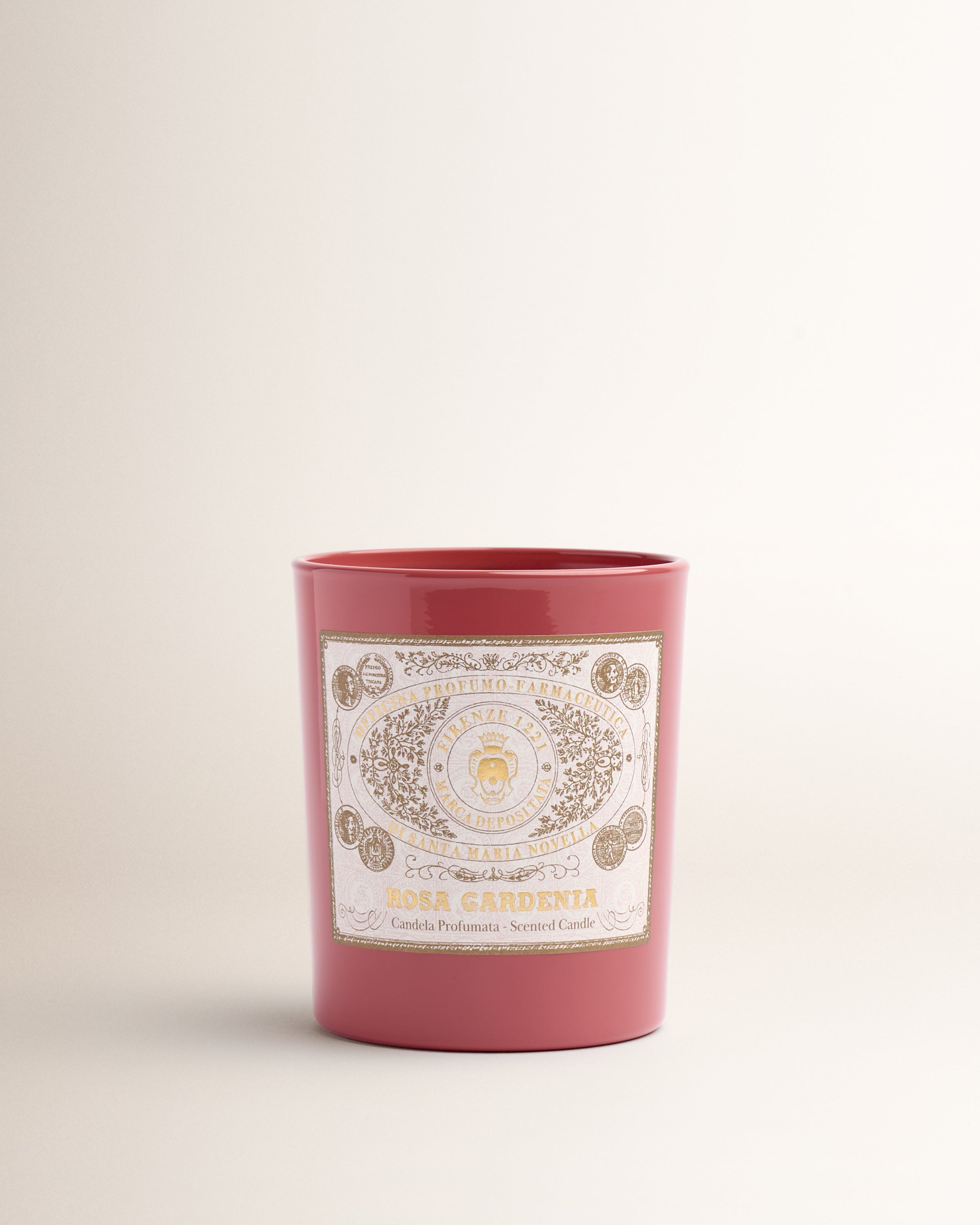 Rosa Gardenia Glass Candle
